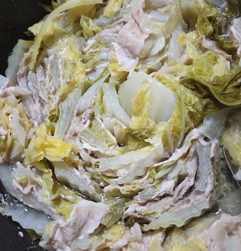 豚ロースと白菜のミルフィーユ鍋