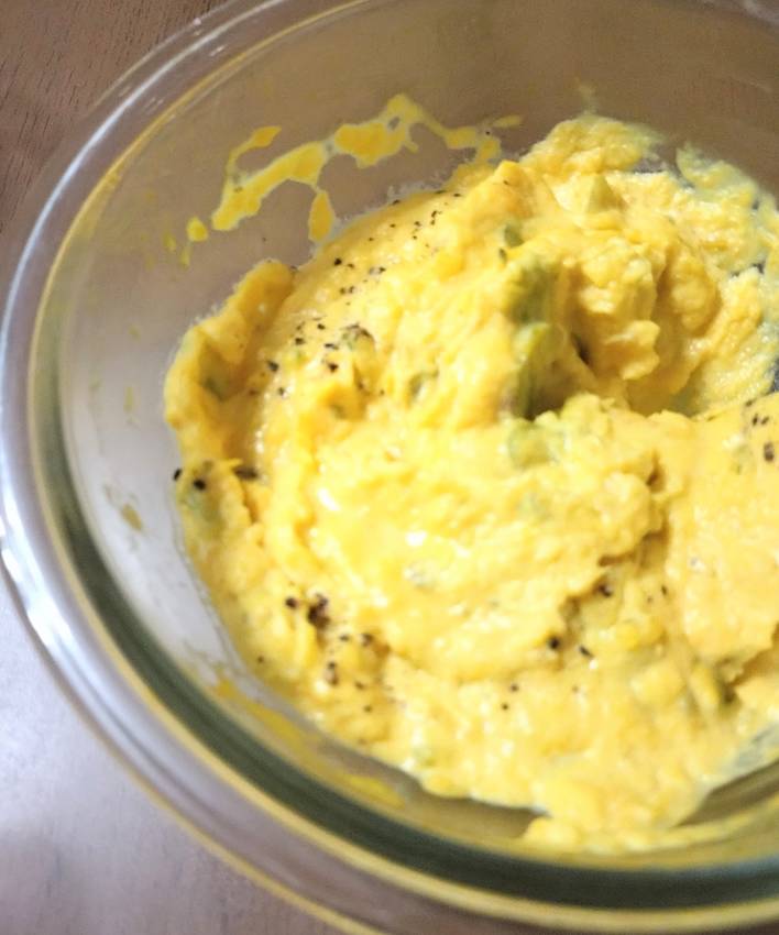 レンジで作ったかぼちゃサラダ