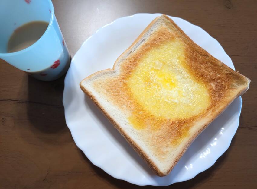カリカリでもっちり 4枚切りは...