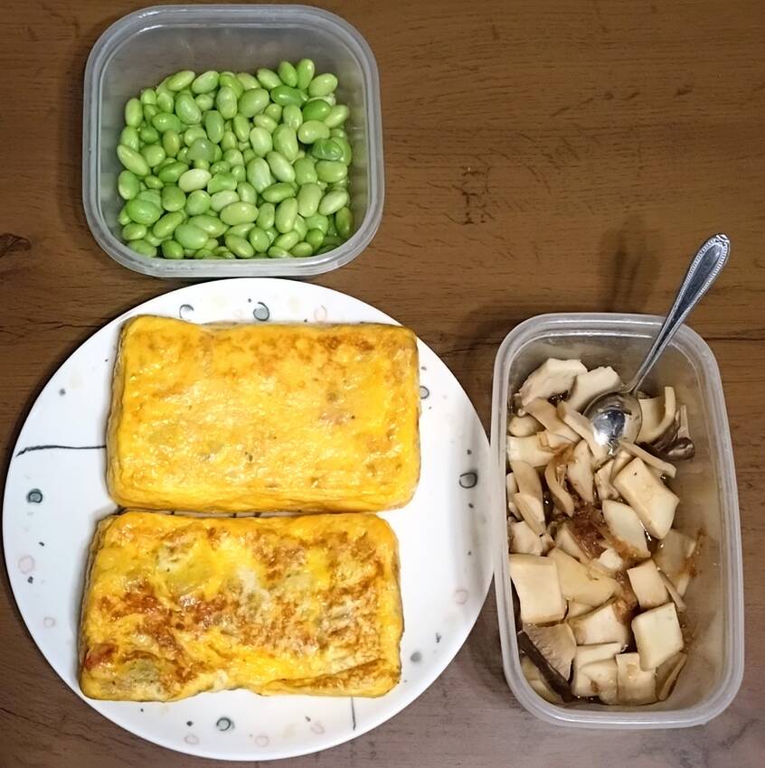 枝豆大量〜 後はプチトマトとブ...