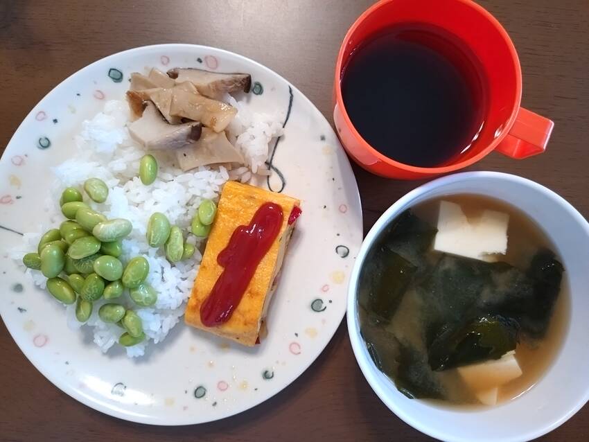 エリンギと枝豆は結局残りを全部...