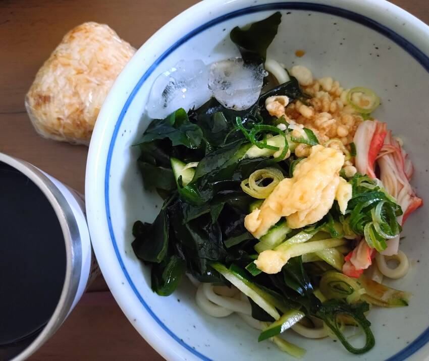 おかかおにぎり 冷やしたぬきう...