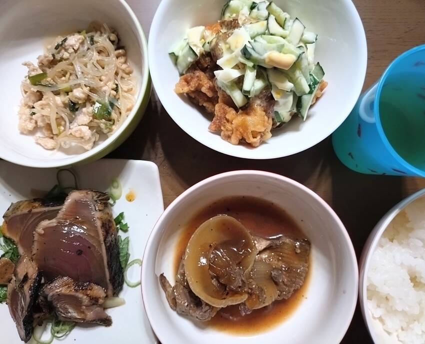 中華春雨 唐揚げ煮タルタル 緑...