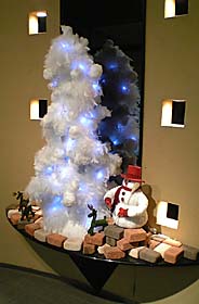 白いクリスマスツリー