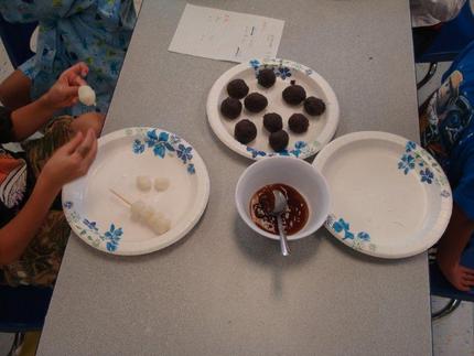 Making own Mitarashi Dango