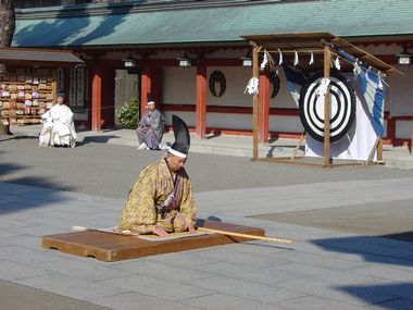 1月9日は藤崎八幡宮にて射去祭...