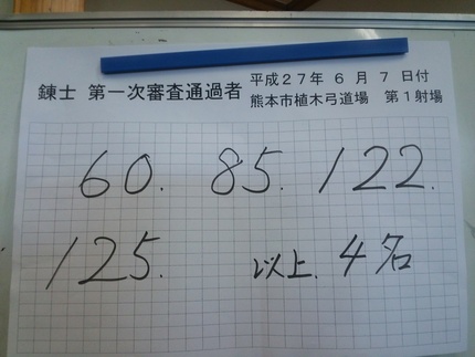 【九州地区】錬士臨時中央審査一...