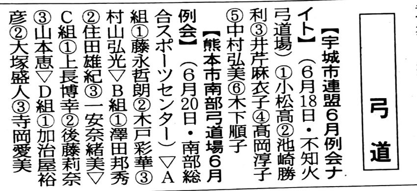 7月19日熊日みんなのスポーツ...
