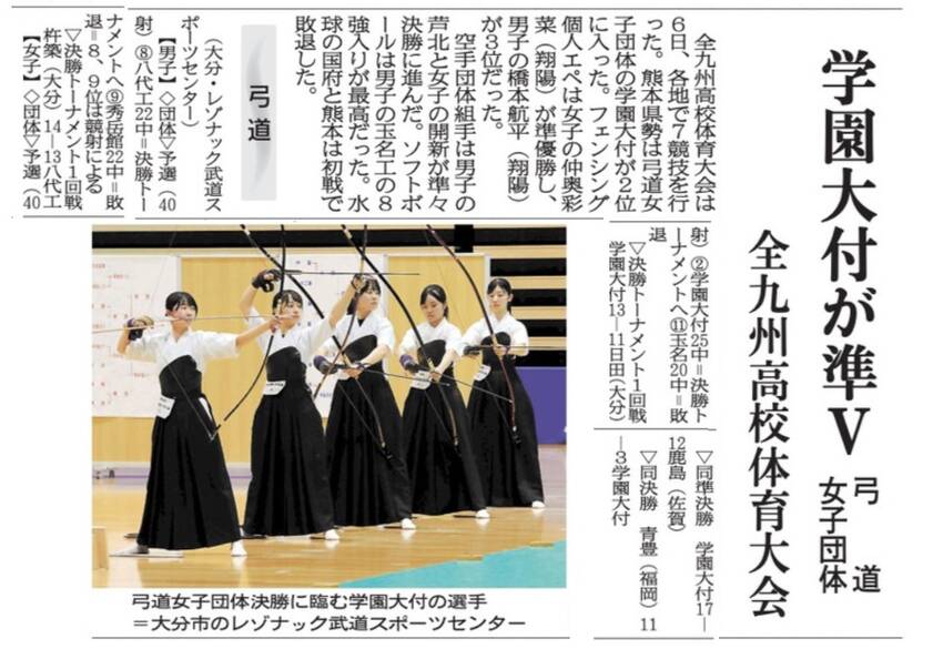 第70回全九州高等学校弓道大会...