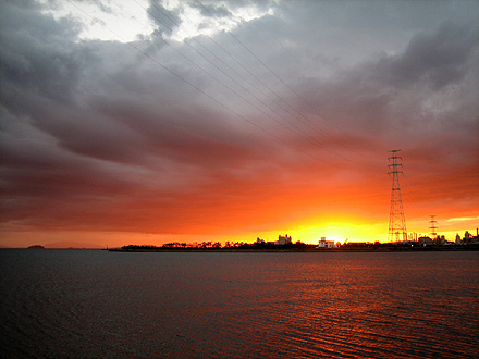 すっごい夕焼け