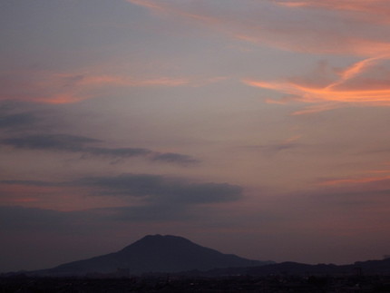 天使が飛び交う夕景