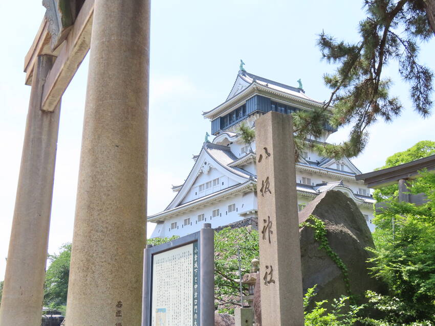 五月の小倉城◇新緑と陽光