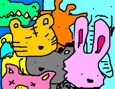 うちの奥さんが描いた絵（ペイン...