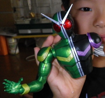 仮面ライダーのプラモデル...
