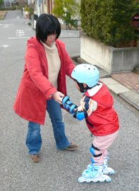5歳の息子、インラインスケート...