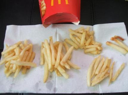フライドポテトの食べ方