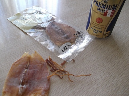 暑さとビールと扇風機