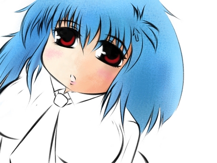 髪も塗っていき後あとちょこちょ...