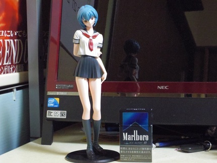 完成しました、セーラー服の綾波...